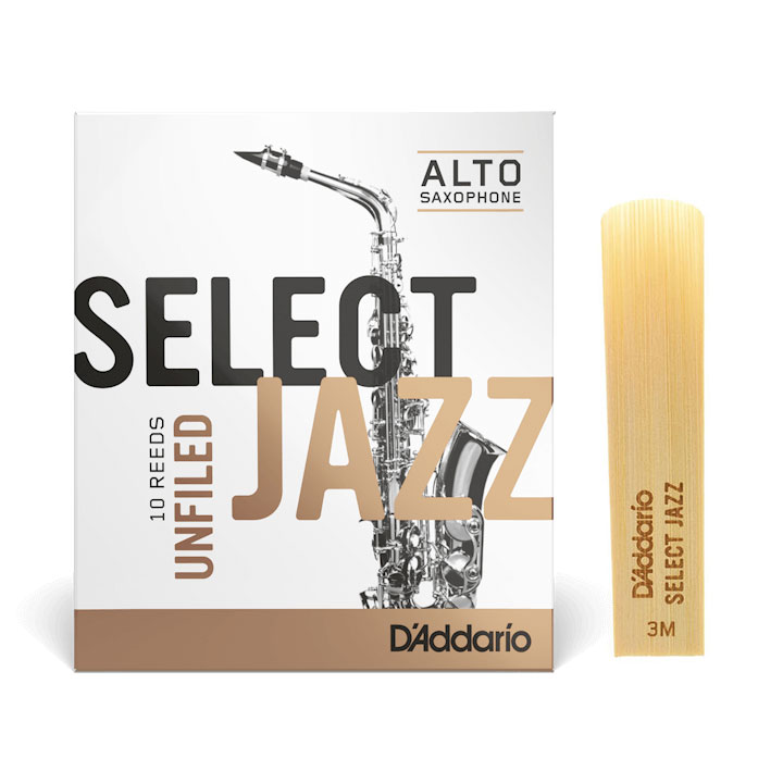    /     D'Addario Select Jazz - Alto Sax Unfiled 3M
