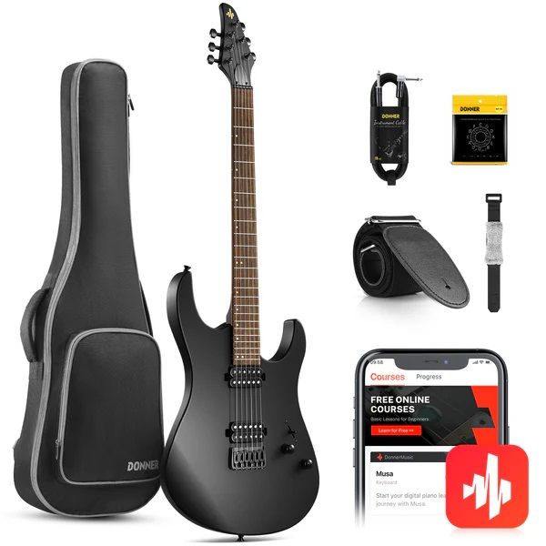  /   Donner Music DMT-100 Electric Guitar Black EC1399