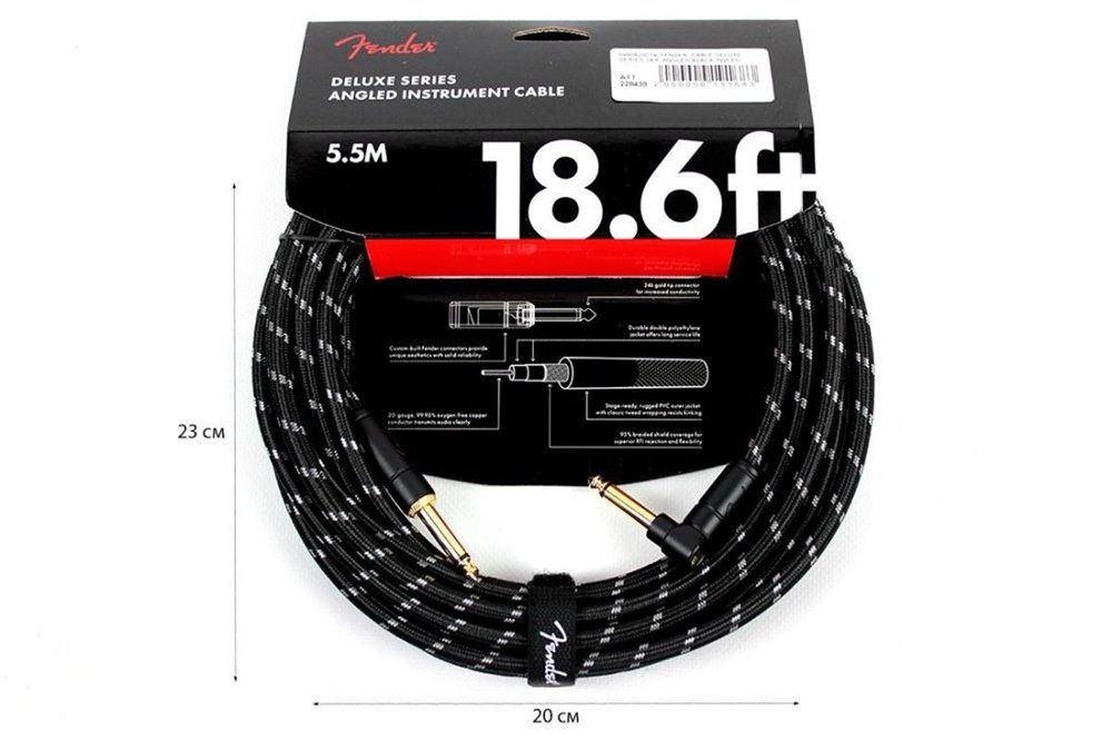   /   FENDER CABLE DELUXE SERIES 18.6' BLACK TWEED