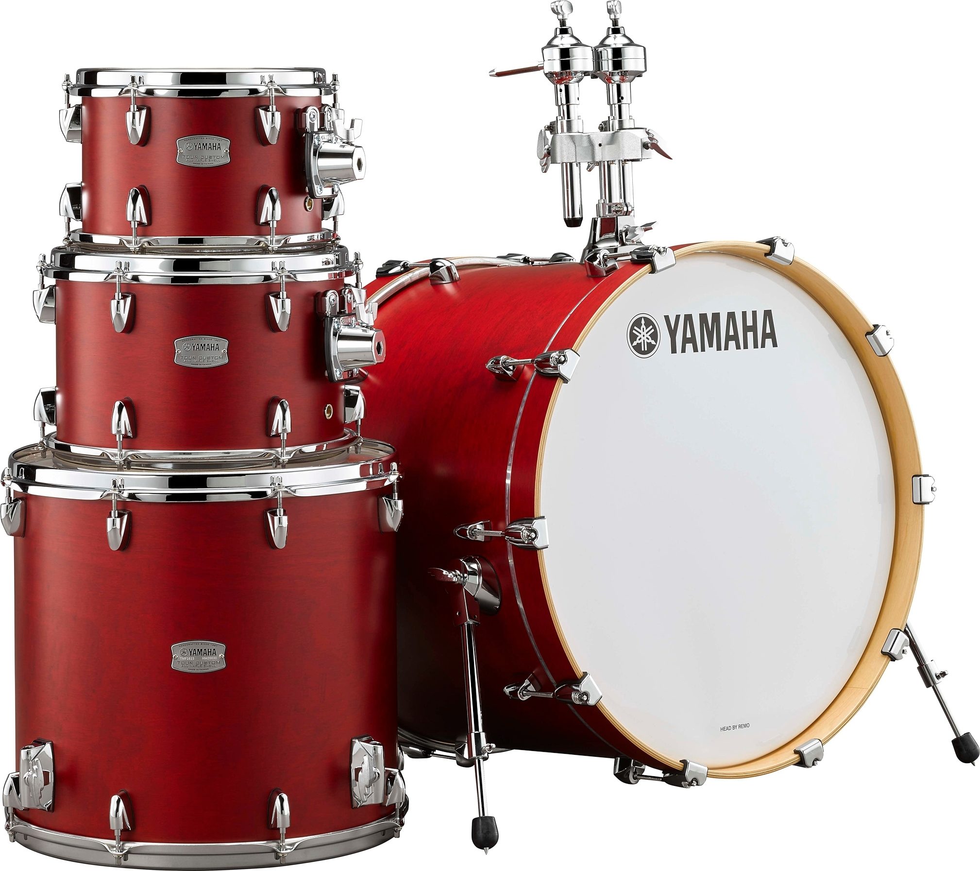 Акустичні ударні установки / Барабанна установка YAMAHA TOUR CUSTOM SHELL PACK (Candy Apple Satin)