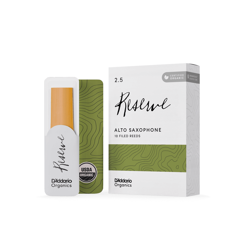 Тростини для духових / Тростина для альт саксофона D'Addario Organic Reserve - Alto Sax #2.5